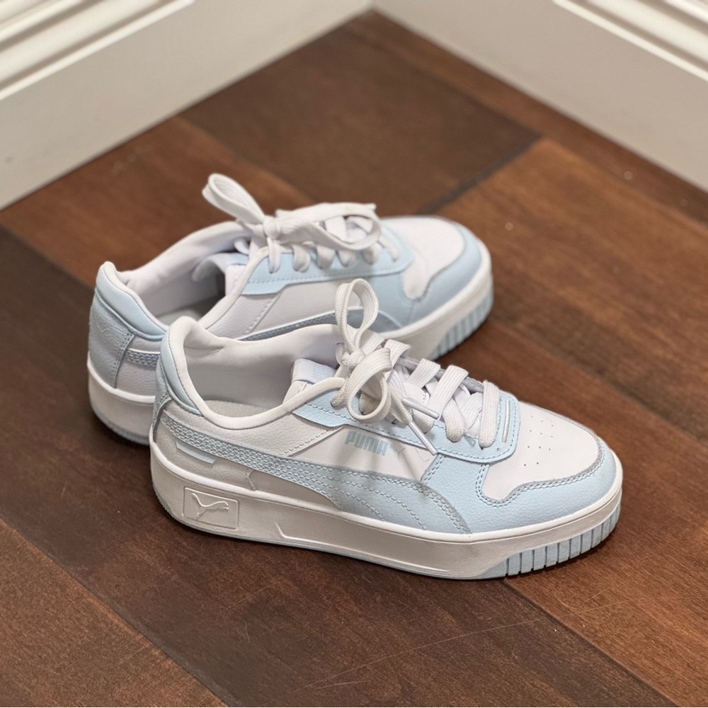 Puma Kids Carina Street Sneaker White Icy Blue